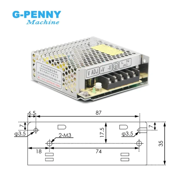 DC Power Supply 25w Input AC90-132VAC/180-264VAC Output 5/12/15/24 Switch Power Supply For CNC stepper motor CNC machine - Image 4