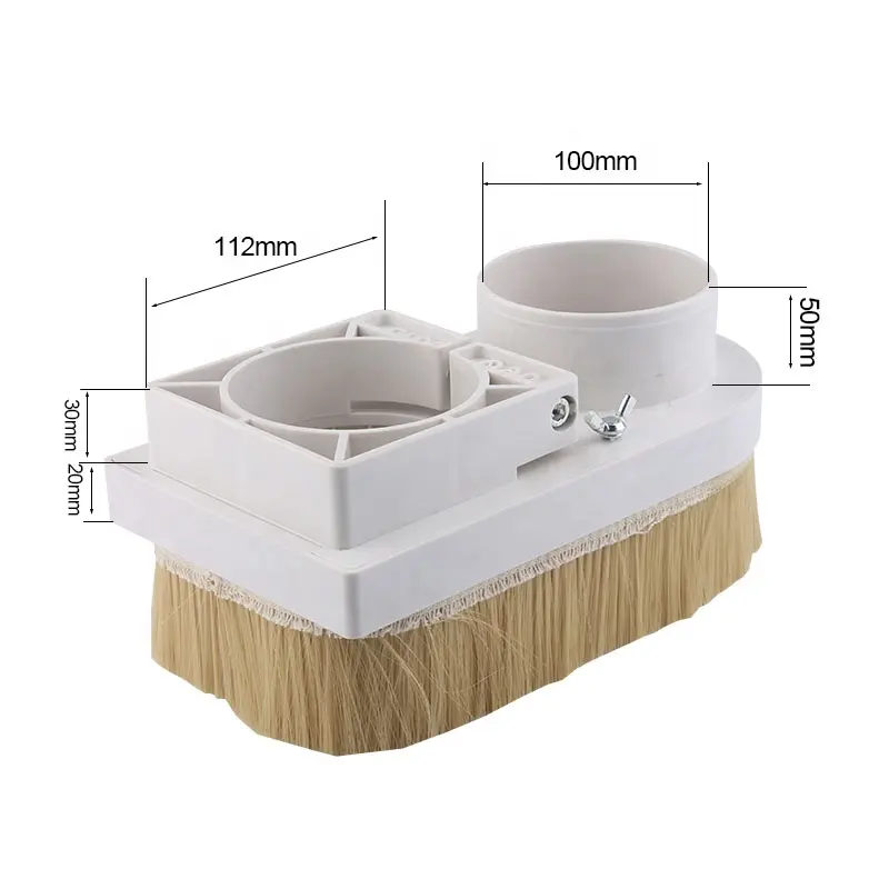 CNC Milling Woodworking Dust Removal Tool Spindle Dust Collector 75 80 85 90 100mm Removable Dust-Proof Brush - Image 6