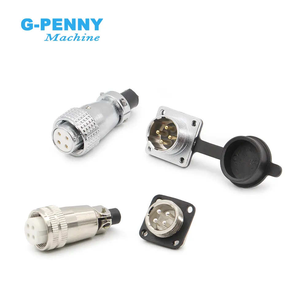 H17 H20 4P engraving machine accessories electric spindle motor aviation plug parts