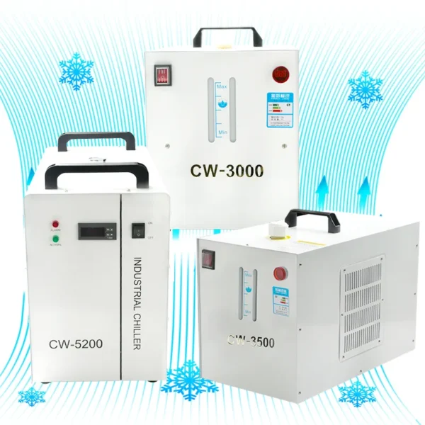 Industrial Chiller Spindle Water Cooler Cw3000 Cw 5200 Cnc Co2 Laser Tube Small Air Cooled Chiller
