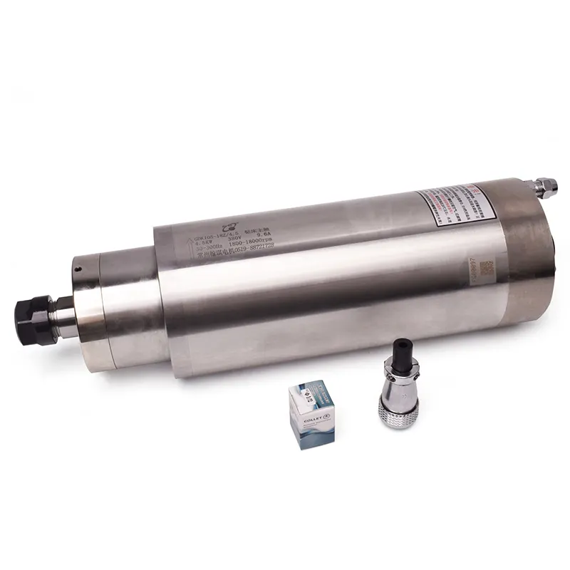 HQD GDK105-18Z/4.5kw Water Cooled Spindle Motor 105mm ER20 Cnc Spindle water cooled cnc router spindle motor - Image 3