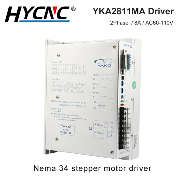 YAKO 2-Phase Stepper Motor Driver YKA2811MA NEMA34 Stepper Motor Driver for CNC Router Machine - Image 3