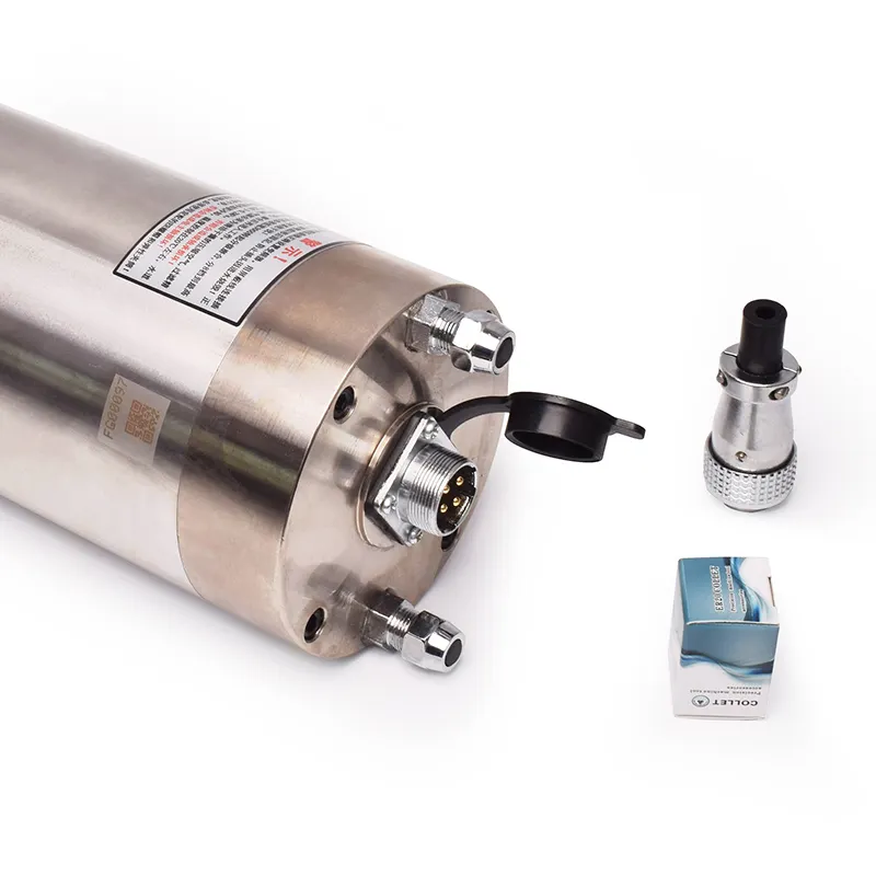 HQD GDK105-18Z/4.5kw Water Cooled Spindle Motor 105mm ER20 Cnc Spindle water cooled cnc router spindle motor - Image 6