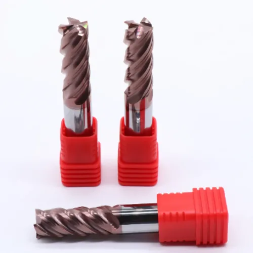 4 Flute Copper Coated End Mill