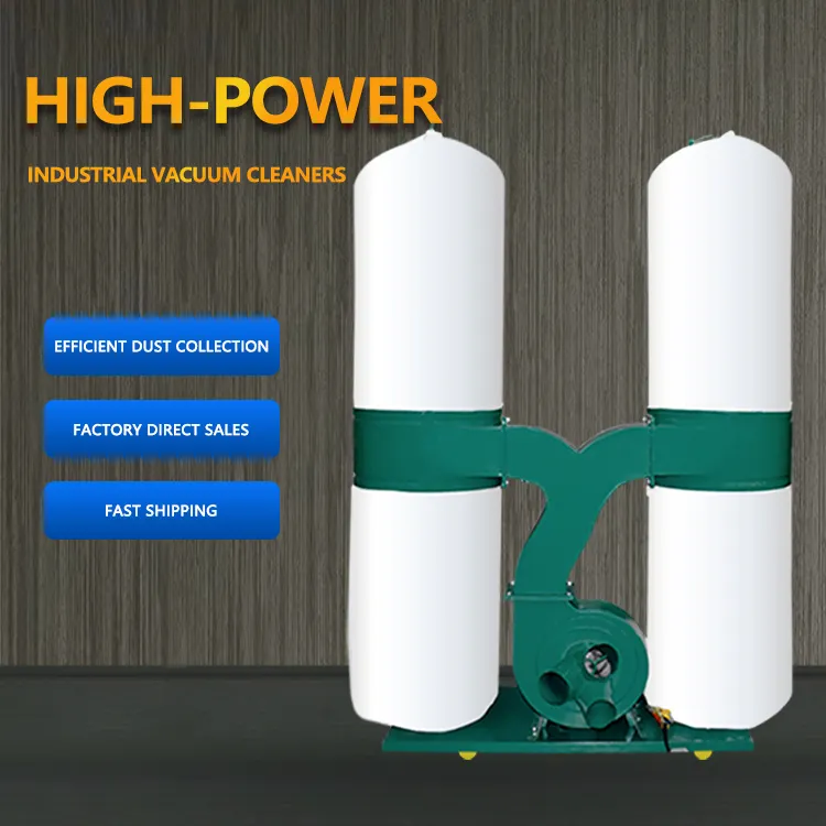 3KW bag dust collector factory high power industrial dust vacuum cleaner for engraving machine woodworking dust collector - Image 3