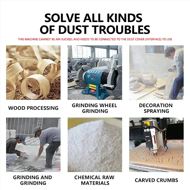 4KW bag dust collector factory high power industrial dust vacuum cleaner for engraving machine woodworking dust collector - Image 5