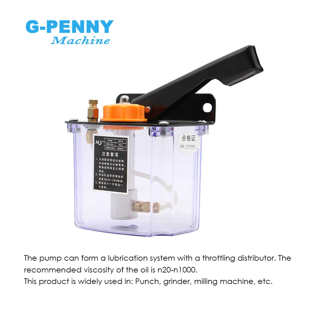 CNC Handle Oil Pump M8X1 4mm Manual Oil Pump, Manual injection pumps lubrication systems oiler - Image 4