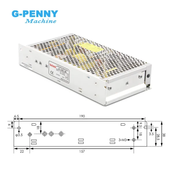 DC Power Supply 120W 12/15/18/24/36/48 dc power supply switching power supply - Image 4
