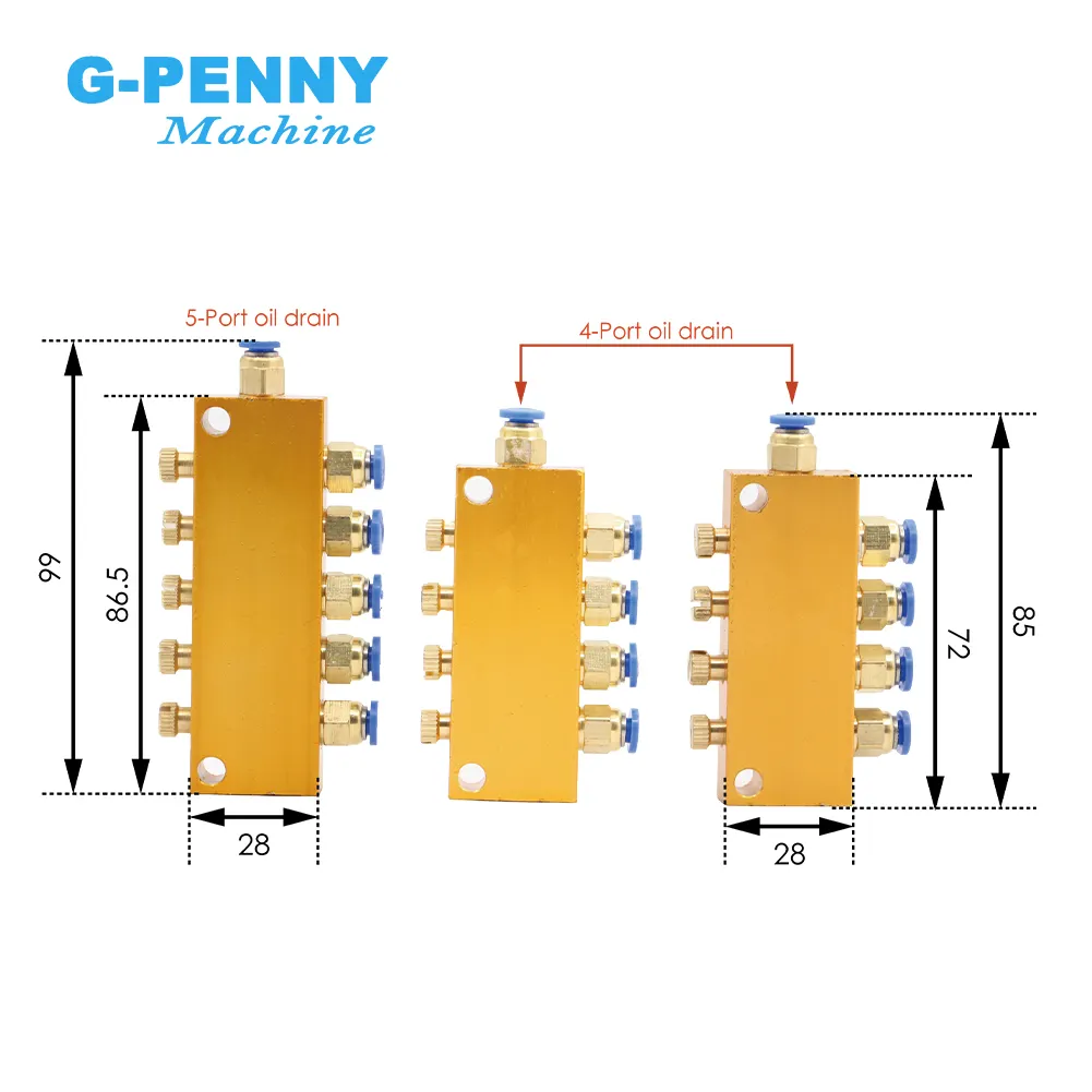 CNC Handle Oil Pump kit M8X1 4mm Manual Oil Pump, Manual injection pumps lubrication systems oiler - Image 3