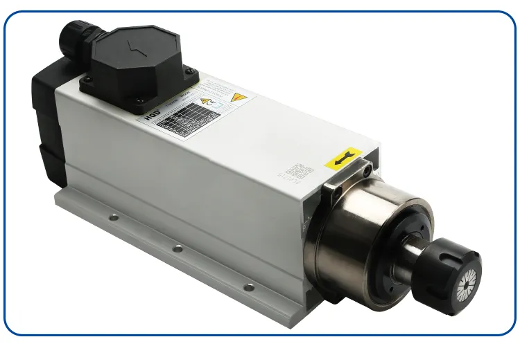 High Quality 4 Bearing Square 220v380v Er25 Brand New 4.5kw Air Cooled Spindle Motor for Cnc Router - Image 6