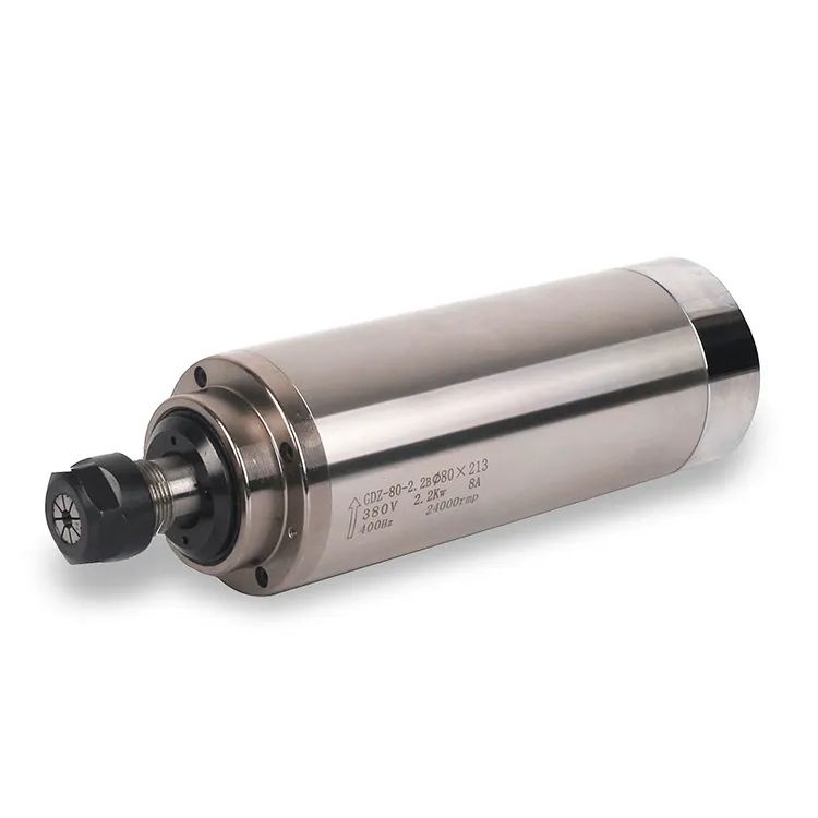 Water cooler CNC spindle 2.2kw speed 24000rpm GDZ80-2.2 ER20 ER16 spindle motor - Image 3