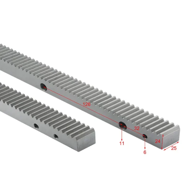 1.25Mod 1.5Mod 2Mod Gear Drive Spur Rack Right Tooth 45# Steel Drive CNC Machine Tool Worm Gear Rack Linear Guide - Image 6