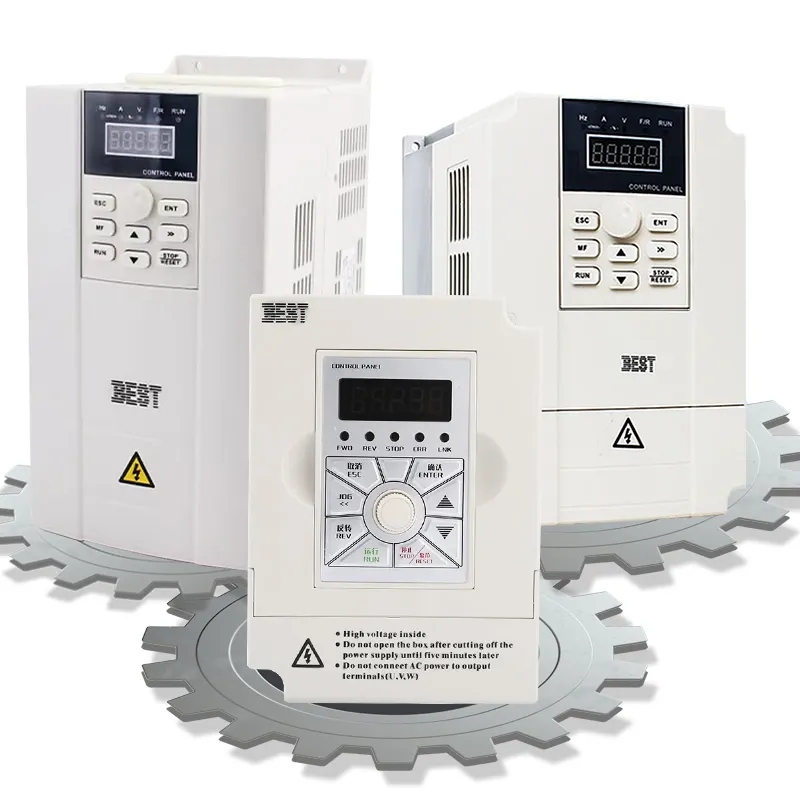 BEST Inverter 220v 380v 1.5KW to 11KW VFD Motor Inverter for CNC Router Spindle Speed Control