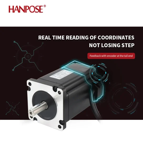 HANPOSE nema 34 stepper motor 86EH118 8.0N.m large torque + driver CL86 cnc stepper motor kit closed loop stepper motor - Image 6