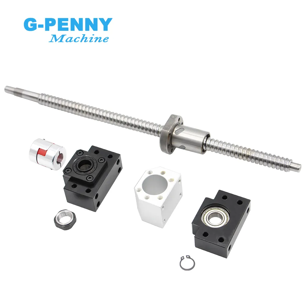 SFU1605 Set RM 1605 Rolled ball screw C7 type with end machined & ball nut housing BK/BF12 coupler