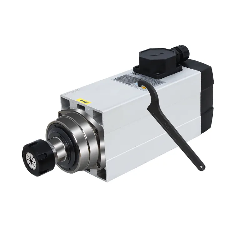 High speed 220v/380v 6kw air cooled spindle motor with er32 collect - Image 4