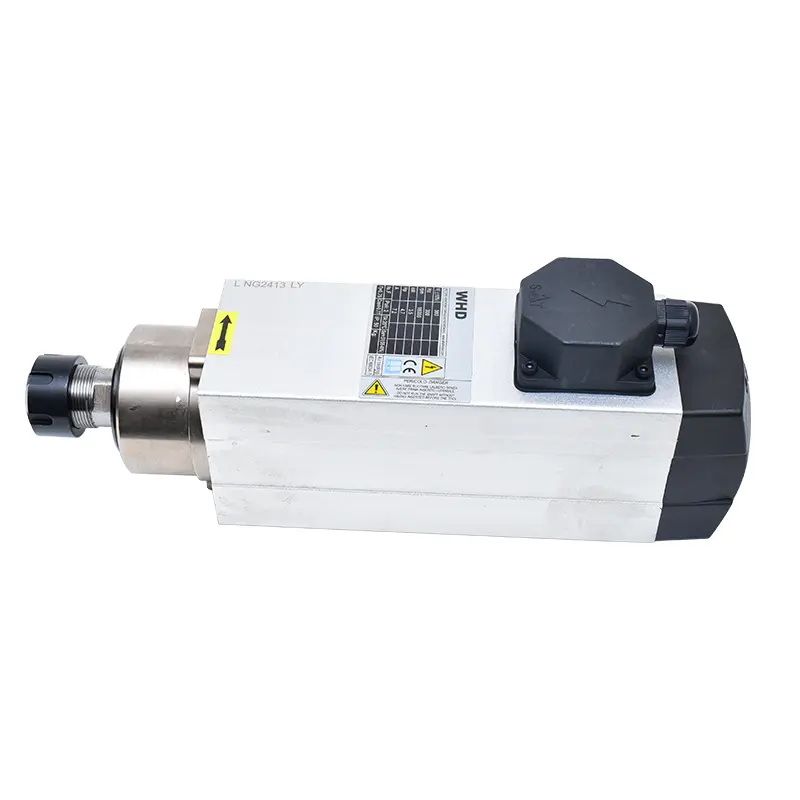 Air cooled spindle with ER25 3.5kw 380V 300hz 7.5A 18000rpm square Spindle motor for woodworking engraving machine - Image 5