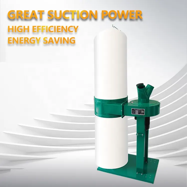 1.5KW single cylinder vertical energy-saving industrial dust collector bag dust collector woodworking vacuum cleaner - Image 3