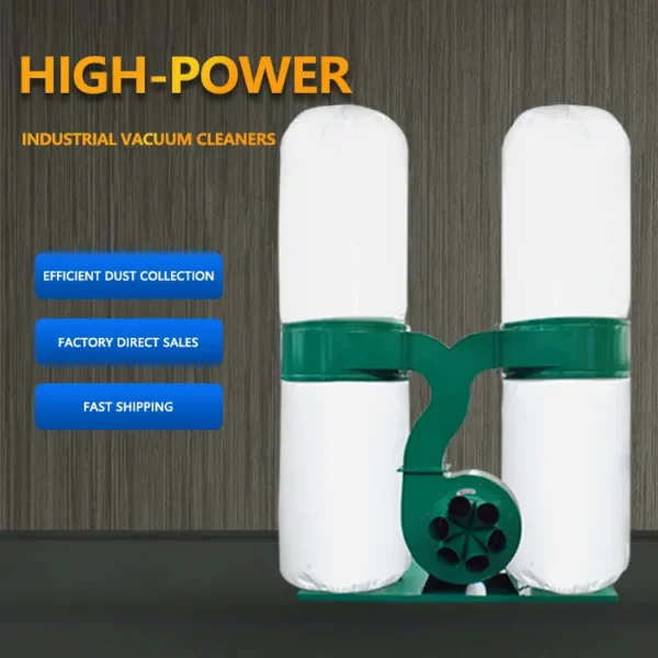 7.5KW bag dust collector factory high power industrial dust collector for engraving machine woodworking vacuum cleaner - Image 6