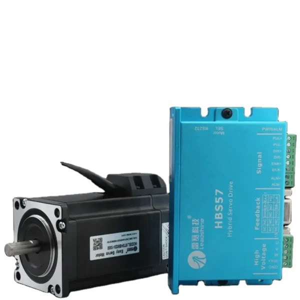 Leadshine Closed Loop servo Drive HBS57 is 3-phase servo motor 573HBM20-1000 with 1000mm line encoder - Image 2