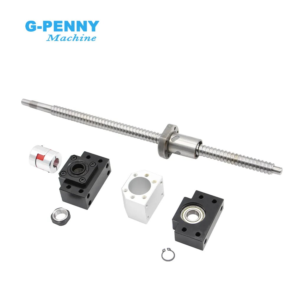 SFU1605 Set RM 1605 Rolled ball screw C7 type with end machined & ball nut & nut housing & BK/BF12 & coupler