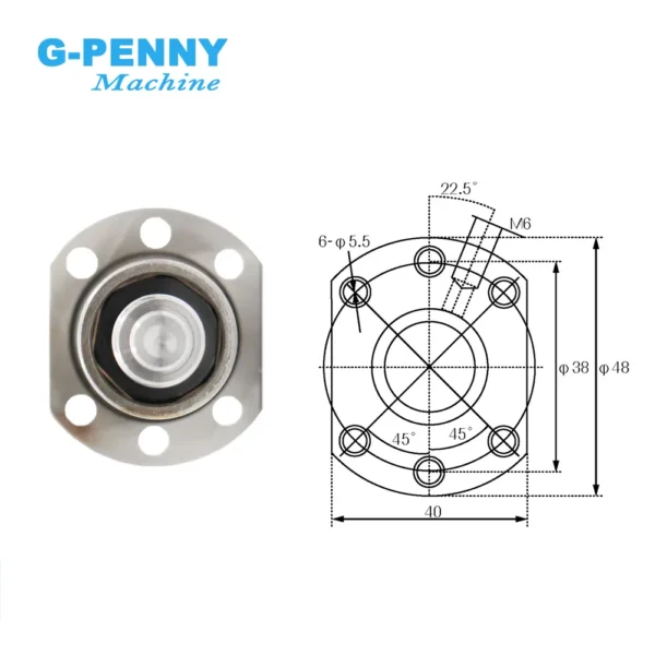 SFU1605 Set RM 1605 Rolled ball screw C7 type with end machined & ball nut housing BK/BF12 coupler - Image 6