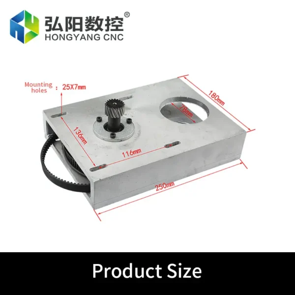 CNC Gearbox 1.25 Mod Synchronous Pulley belt Transmission Motor Gear Box CNC Machine - Image 4