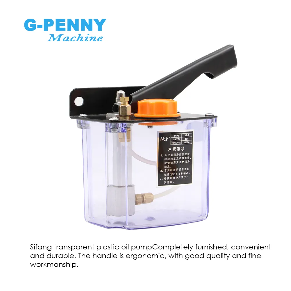 CNC Handle Oil Pump M8X1 4mm Manual Oil Pump, Manual injection pumps lubrication systems oiler - Image 3