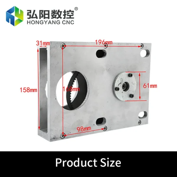 CNC Gearbox 1.25 Mod Synchronous Pulley belt Transmission Motor Gear Box CNC Machine - Image 3