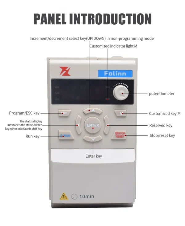 220V FULING Inverter 2.2kw Frequency Converter Inverter Three Phase Converterfor CNC Router Spindle Motor Speed Control - Image 6