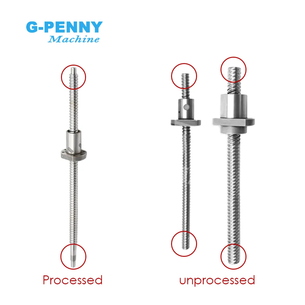 SFU1605 Set RM 1605 Rolled ball screw C7 type with end machined & ball nut & nut housing & BK/BF12 & coupler - Image 5