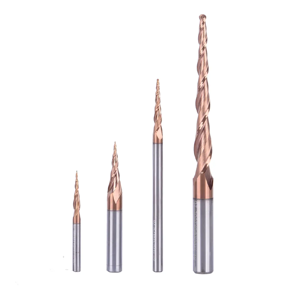 2 Flute Copper Coated Tapper Ball Nose - Image 3