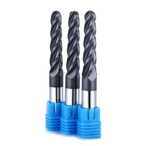 4 Flute Black Coated Tapper Ball Nose
